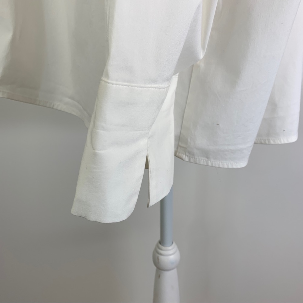 J. Jill White Button Up Shirt Collection Stretch Top Professional Cotton Preppy - Picture 6 of 12